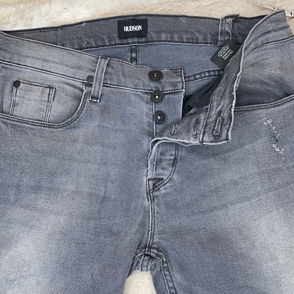 HUDSON•DISTRESSED•Gray•SARTOR•Jeans - Picture 5 of 11